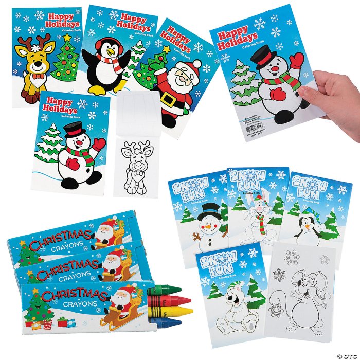 Printable christmas coloring book