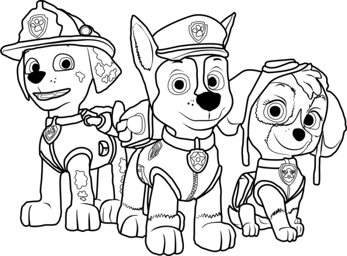 Paw patrol printable coloring book