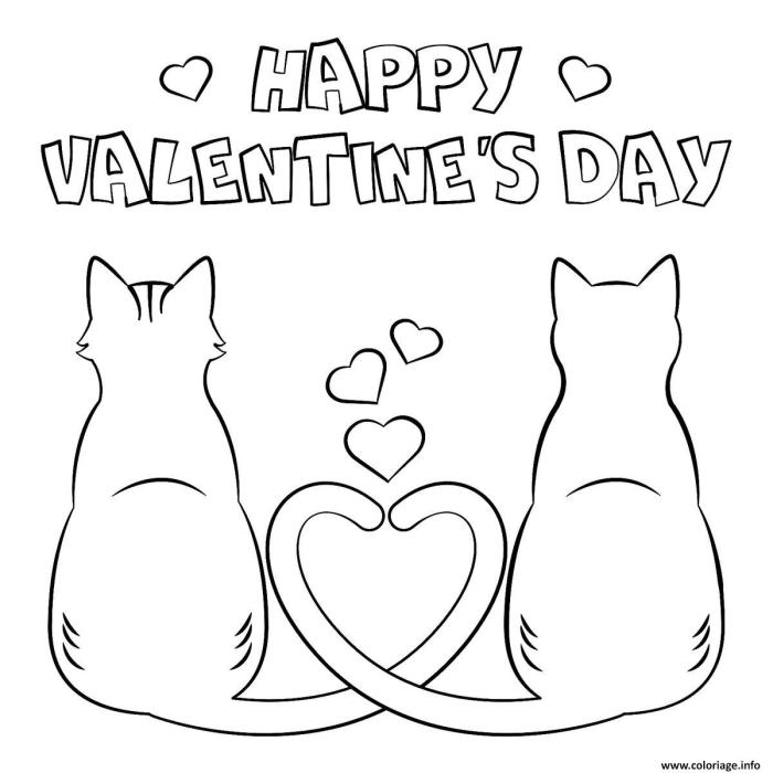 Animal valentines coloring pages