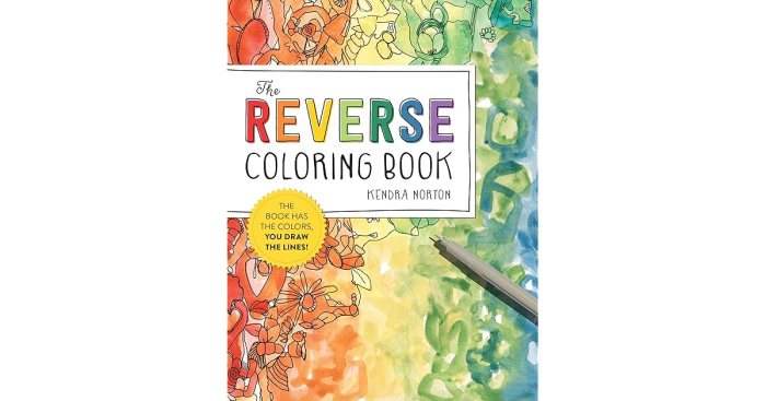 The reverse coloring book