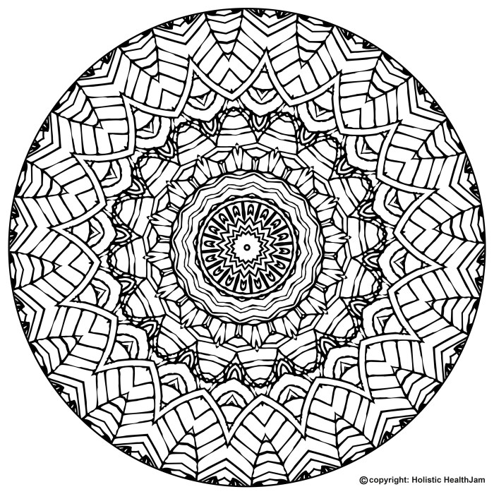 Mandala coloring book printable