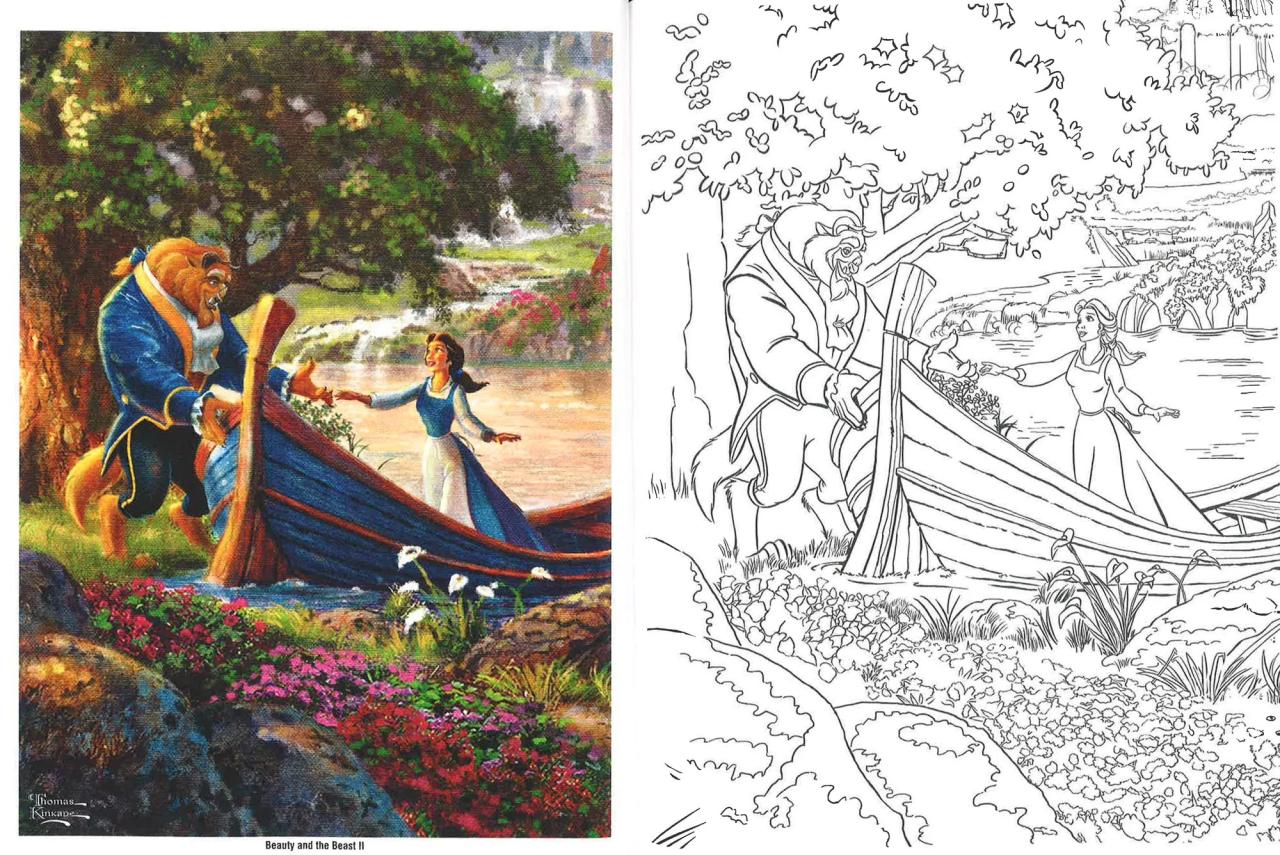 Thomas kinkade coloring book