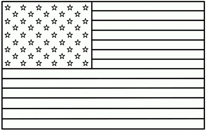 American flag coloring book