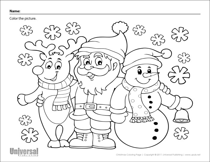 Animated christmas santa coloring to print