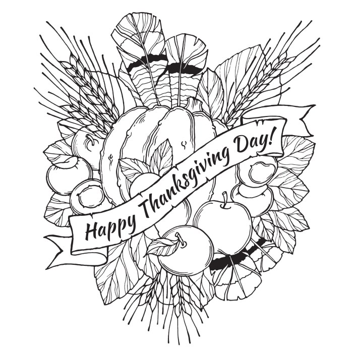 Free thanksgiving coloring book