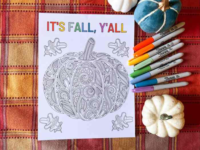 Pumpkin coloring book pages