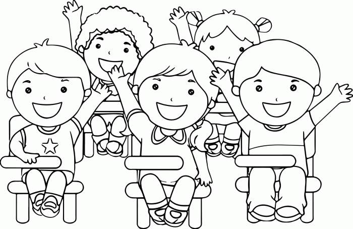 Anime child coloring page