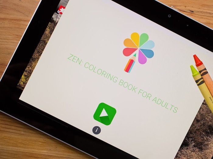 Zen coloring book app