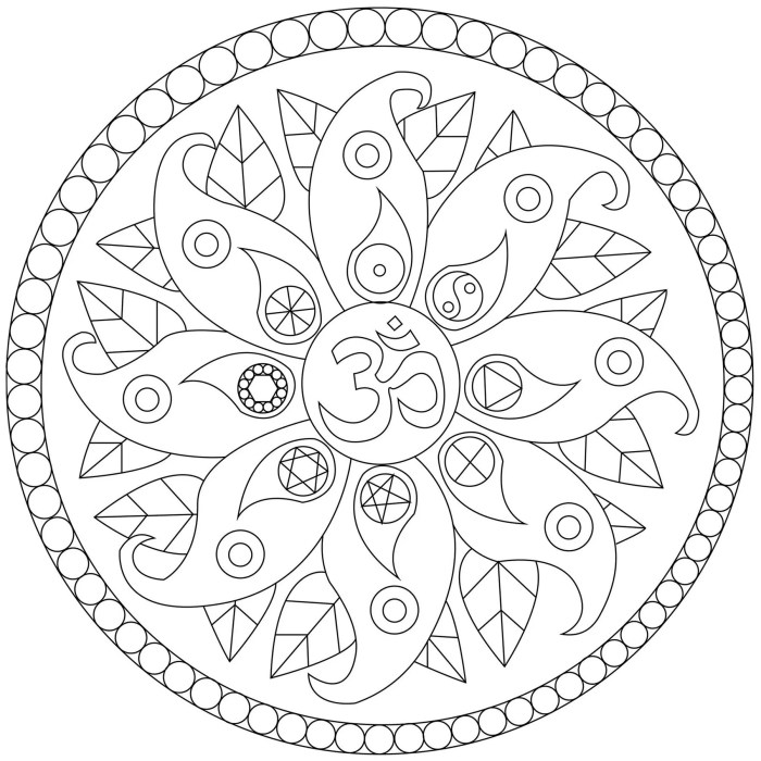 Mandala coloring book printable