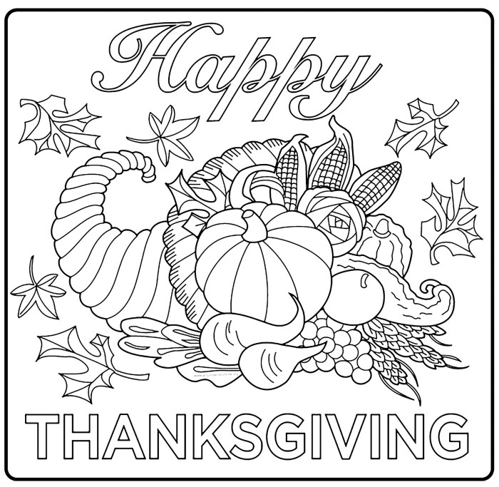 Free thanksgiving coloring book