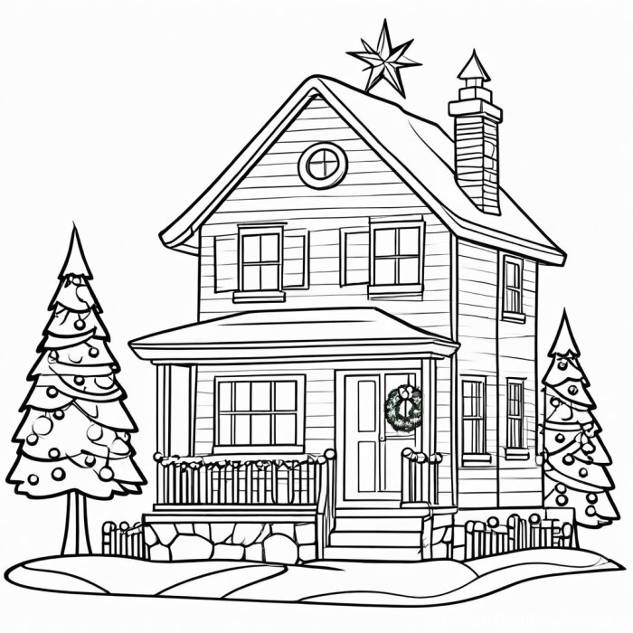 Printable christmas coloring book