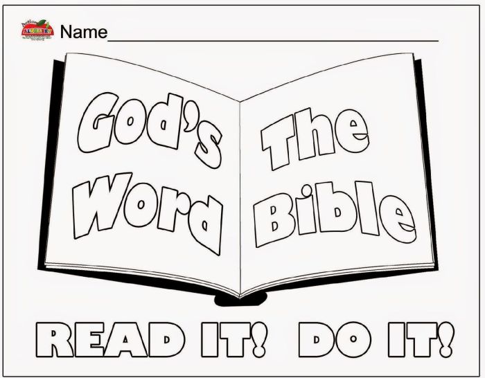 Books of the bible coloring pages