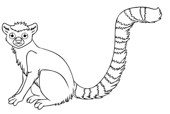 Endangered animal coloring page