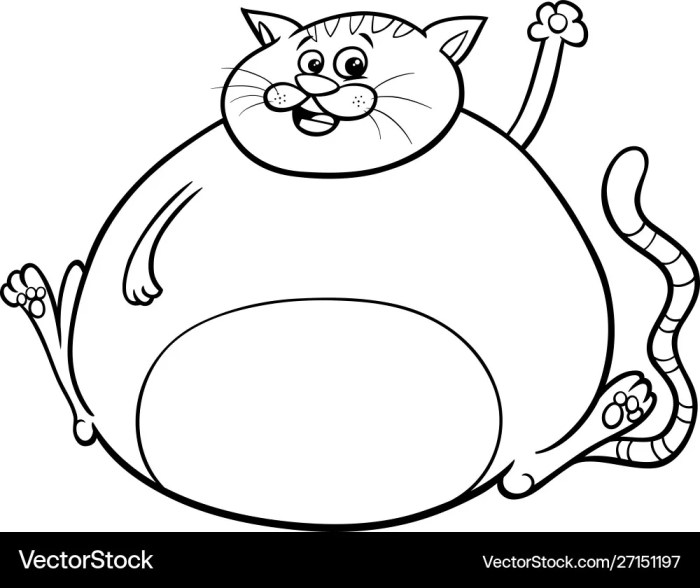 Coloring pages fat animals