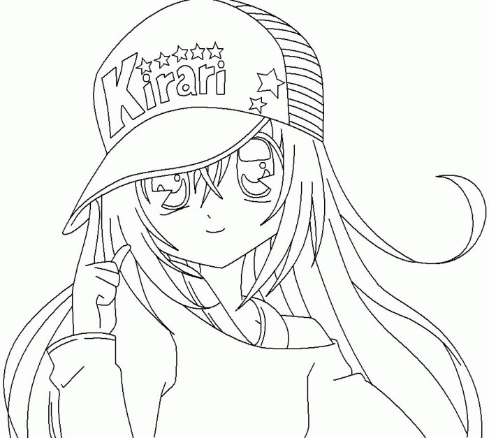 Anime coloring pages artist