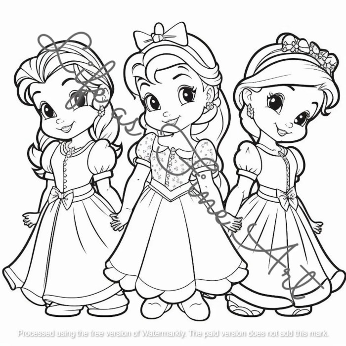 Disney princess coloring book