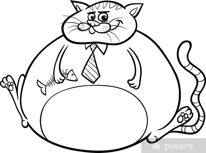 Coloring pages fat animals