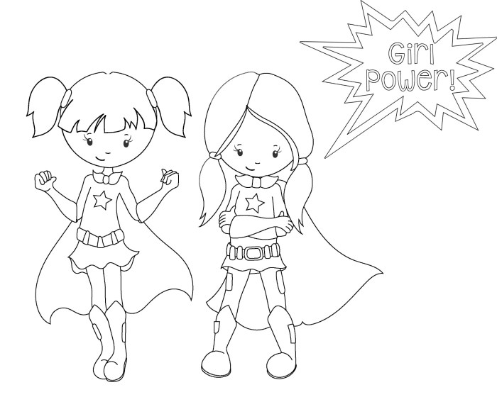 Coloring sheets of anime superheros