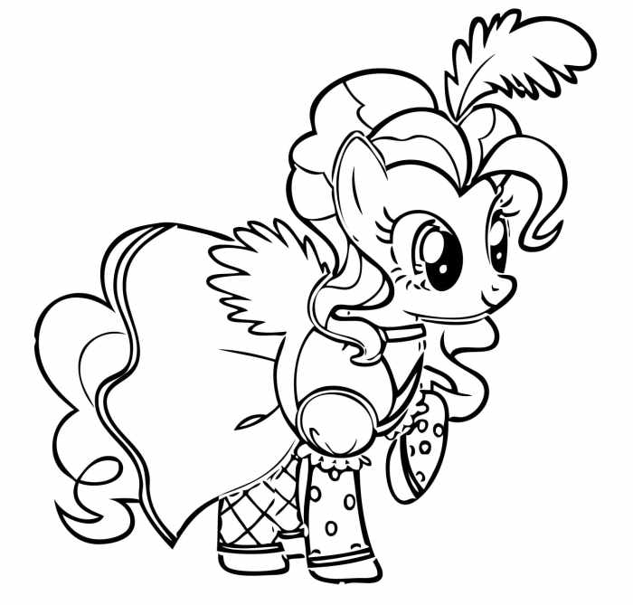 Pinkie pie coloring book