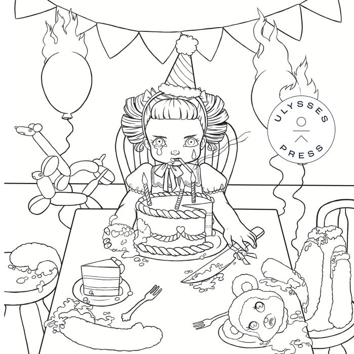 Printable melanie martinez coloring book pages