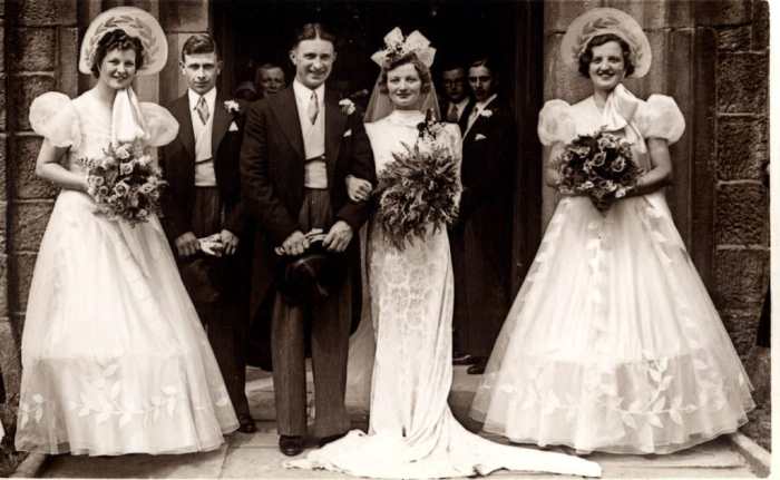 Wedding dresses from 1930