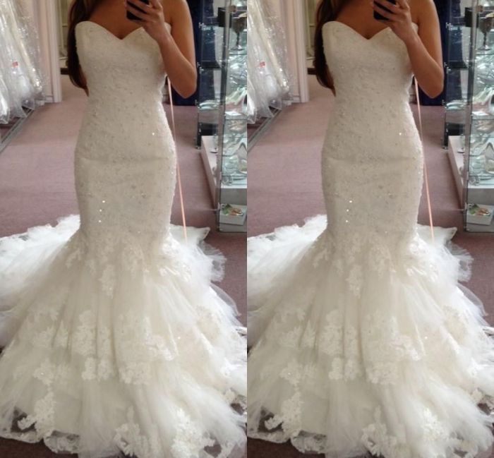 Modest mermaid wedding dresses