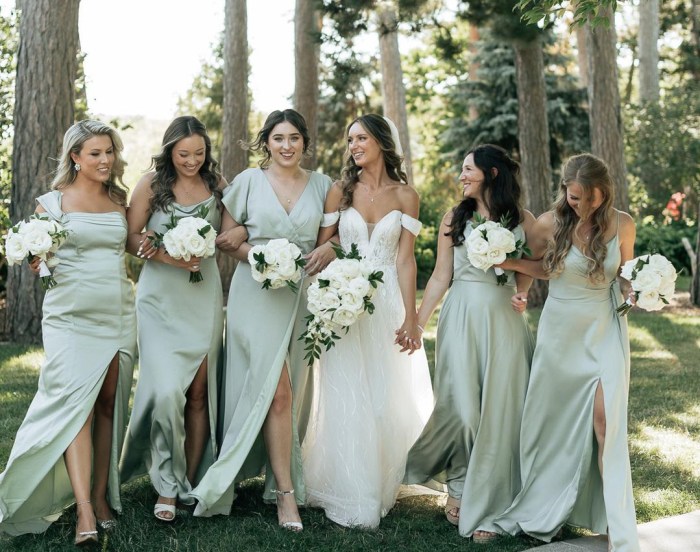 Garden wedding bridesmaid dresses