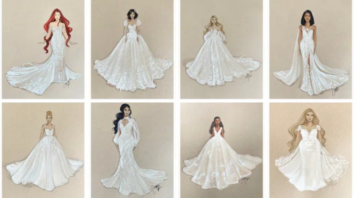 Wedding dresses princess disney