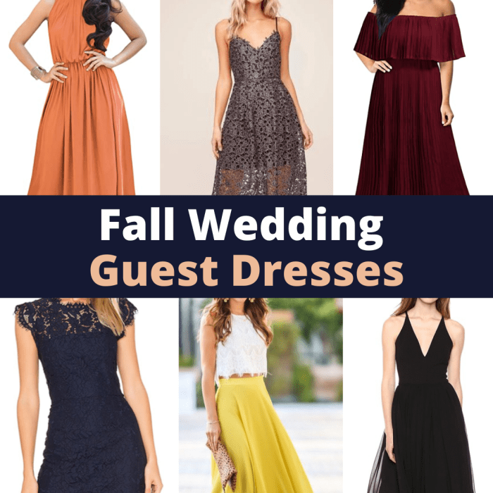 Fall wedding dress ideas for guests