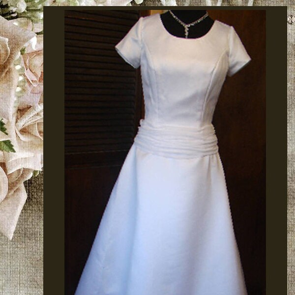 Lds temple wedding dresses